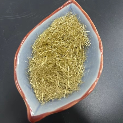 الیاف الیاف فولادی ریز رشته ای با پوشش مس برنجی RPC 0.2x13mm برای ریل پرسرعت