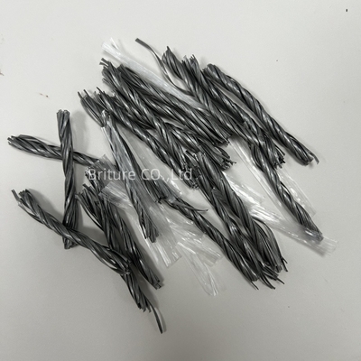 استفاده از کف صنعتی پلی پروپیلن خاکستری فیبر میکرو پی پی فیبر پیچ برای تقویت بتن در ساخت و ساز